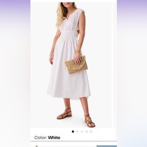 Faherty, Size M, Amalfi Dress in White